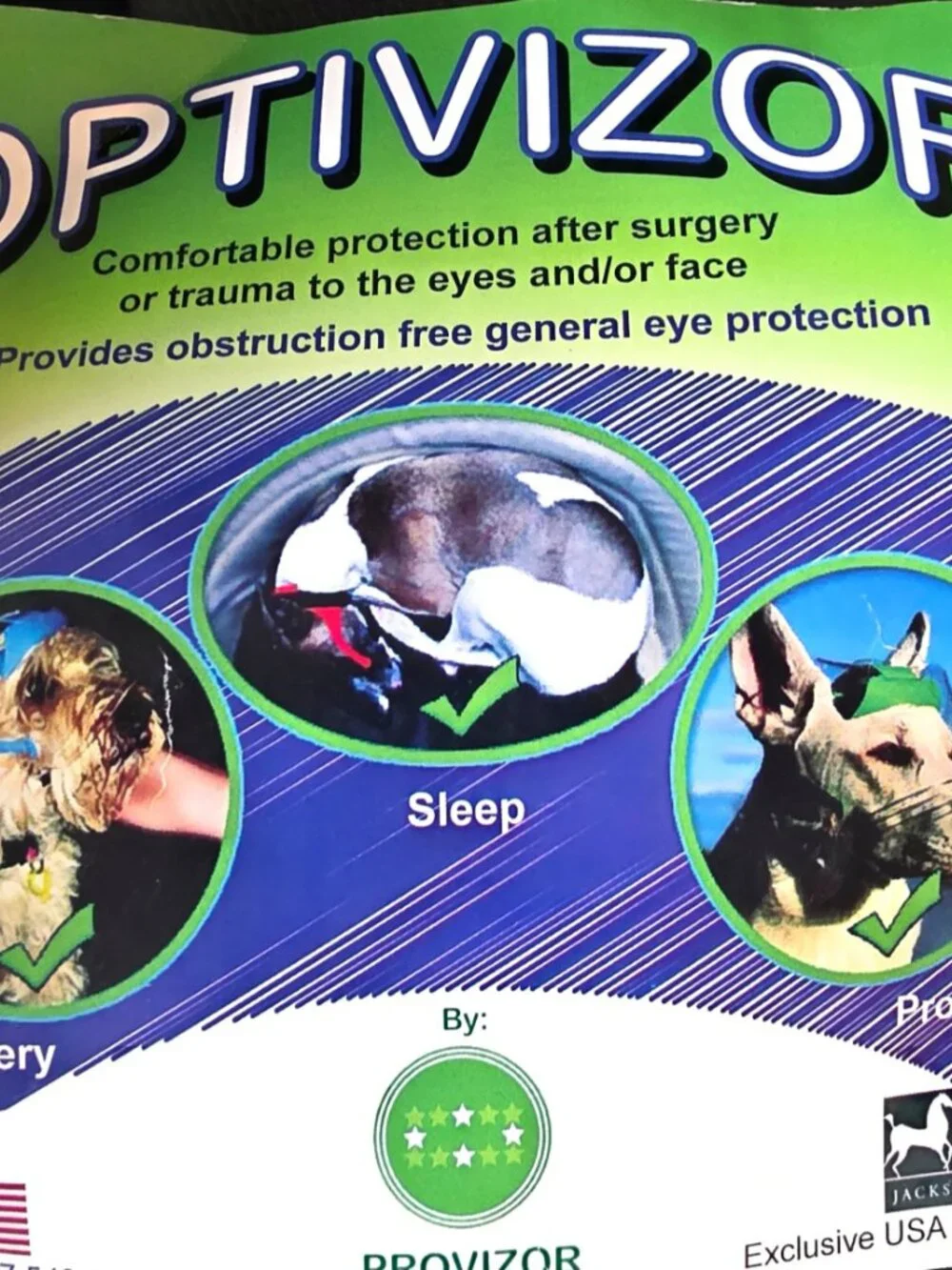 OPTIVISOR BY PROVISOR FOR DOG EYE PROTECTION